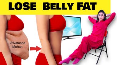 Lose Belly Fat Fast Sitting On A Chair For Beginners At Home ( So Easy + No Equipment )