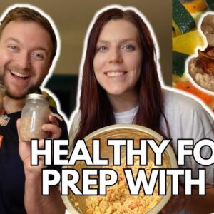HEALTHY FOOD PREP WITH US | weightwatchers points | chicken salad, breakfast sandwiches & more!
