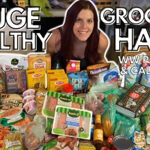 HUGE HEALTHY GROCERY HAUL | WeightWatchers WW Points & Calories | Haul for Sustainable Weight Loss