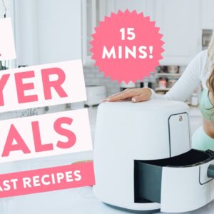 3 Easy AIR FRYER Breakfast Recipes 🍳 under 15 MIN