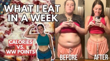 WHAT I EAT IN A WEEK | COMPARING WW(WeightWatchers) POINTS vs CALORIES, MACROS | Weight Loss Journey