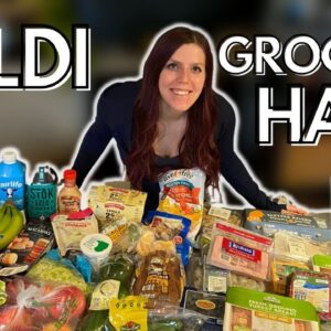 HEALTHY ALDI GROCERY HAUL | My Weight Loss Journey | WW (WeightWatchers) points, calories & macros