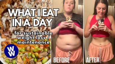 WHAT I EAT IN A DAY FOR WEIGHT LOSS/MAINTENANCE | WW(WeightWatchers) | BBQ Pizza, Ramen Soup