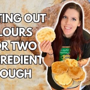 MAKING TWO INGREDIENT DOUGH W/ DIFFERENT FLOURS | gluten free, whole wheat & cake flour | WW points