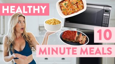 3 HEALTHY Microwave Meals | Guilt-Free Comfort Foods