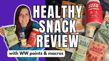 HEALTHY SNACK REVIEW | Trying New Healthy Snacks | WW (WeightWatchers) Points/Calories/Macros
