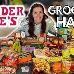 HUGE HEALTHY TRADER JOE'S GROCERY HAUL | WeightWatchers Points & Calories/Macros/Nutrition Info