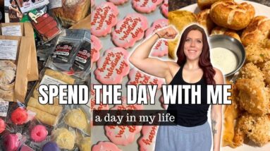 SPEND THE DAY WITH ME | a day in my life | farmer's market, vday orders, superbowl appetizers