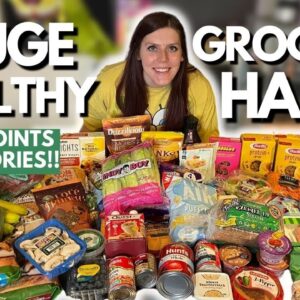 HUGE HEALTHY GROCERY HAUL | WeightWatchers WW Points & Calories | Haul for Sustainable Weight Loss