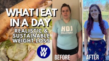 WHAT I EAT IN A DAY FOR WEIGHT LOSS/MAINTENANCE | WeightWatchers | Homemade Subs, Snack mix