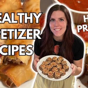 3 QUICK & EASY HIGHER PROTEIN HEALTHY APPETIZER/SNACK RECIPES | WW points, calories & macros