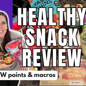 HEALTHY SNACK REVIEW | Trying New Healthy Snacks | WW (WeightWatchers) Points/Calories/Macros