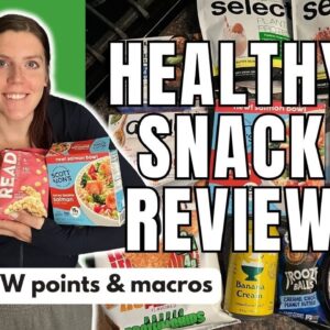 HEALTHY SNACK REVIEW | Trying New Healthy Snacks | WW (WeightWatchers) Points/Calories/Macros