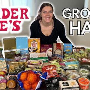 HUGE HEALTHY TRADER JOE'S GROCERY HAUL | WeightWatchers Points & Calories/Macros/Nutrition Info