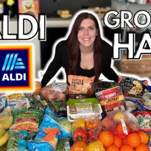 HEALTHY ALDI GROCERY HAUL | My Weight Loss Journey | WW (WeightWatchers) points, calories & macros