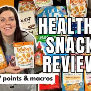 HEALTHY SNACK REVIEW | Trying New Healthy Snacks | WW (WeightWatchers) Points/Calories/Macros