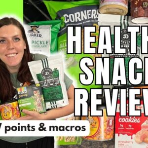HEALTHY SNACK REVIEW | Trying New Healthy Snacks | WW (WeightWatchers) Points/Calories/Macros