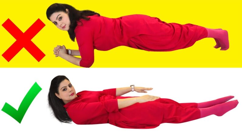 If You Have BIG BELLY, Don't Do PLANK ! Do This Simple FAT BURNING Yoga Pose For FLAT STOMACH