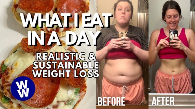 WHAT I EAT IN A DAY FOR WEIGHT LOSS/MAINTENANCE | WeightWatchers | pancakes, thai peanut noodles