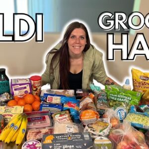 HEALTHY ALDI GROCERY HAUL | My Weight Loss Journey | WW (WeightWatchers) points, calories & macros