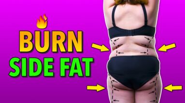 Burn Side Fat Fast - Love Handles, Outer Thighs - 2 in 1 Workout