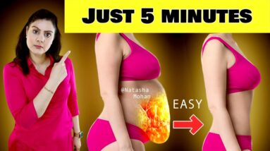 Lose Hanging Belly Fat | Just 5 Mins Easy Workout To Burn 5 “Inches Belly  in 14 Days