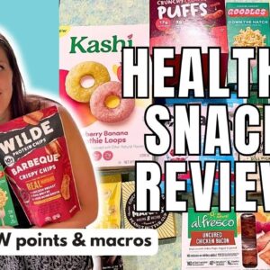HEALTHY SNACK REVIEW | Trying New Healthy Snacks | WW (WeightWatchers) Points/Calories/Macros
