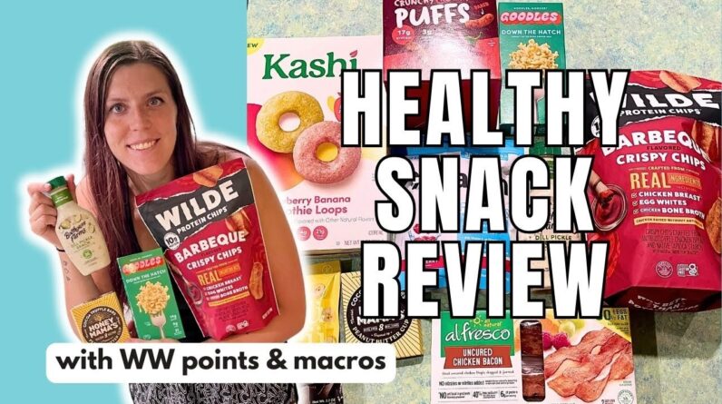 HEALTHY SNACK REVIEW | Trying New Healthy Snacks | WW (WeightWatchers) Points/Calories/Macros