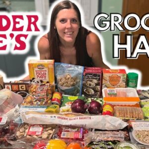 HUGE HEALTHY TRADER JOE'S GROCERY HAUL | WeightWatchers Points & Calories/Macros/Nutrition Info