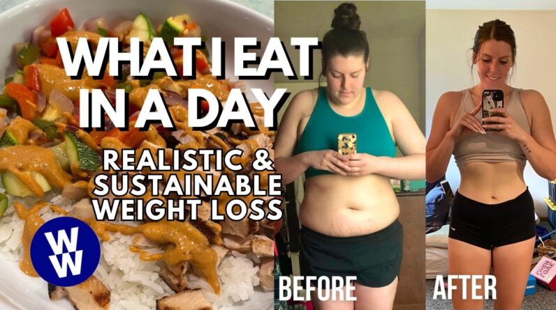 WHAT I EAT IN A DAY FOR WEIGHT LOSS/MAINTENANCE | WeightWatchers | amazon unboxing, bbq rice bowl