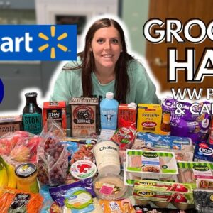 HUGE HEALTHY WALMART GROCERY HAUL | WW (WeightWatchers) points & calories | My Weight Loss Journey