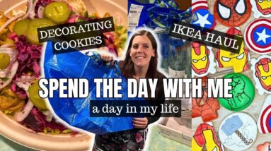 SPEND THE DAY WITH ME | a day in my life | IKEA HAUL, COOKIE DECORATING, SHOULDER WORKOUT