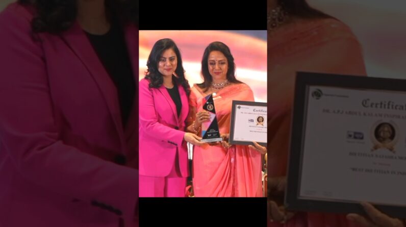 🏆Awarded as the Best Dietitian in India 🇮🇳 #healthy #weightloss #fatloss #dietplan #awards #best