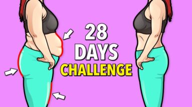 28-Day Fat Loss Challenge: Legs, Belly, and Hips Home Workout