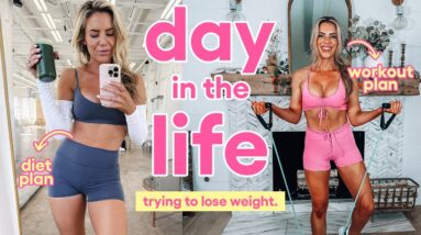 Day in my life trying to lose fat | what i eat + my workout routine