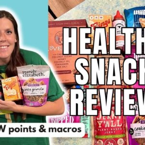 HEALTHY SNACK REVIEW | Trying New Healthy Snacks | WW (WeightWatchers) Points/Calories/Macros