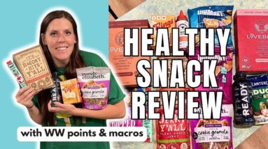 HEALTHY SNACK REVIEW | Trying New Healthy Snacks | WW (WeightWatchers) Points/Calories/Macros
