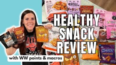 HEALTHY SNACK REVIEW | Trying New Healthy Snacks | WW (WeightWatchers) Points/Calories/Macros