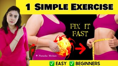 Lose Belly Fat With ONE EXERCISE ( So Easy )