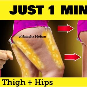 Don't Jog Or Run ! IF You Have FAT Hips & Thighs ! Do This 1 Min & Get Slim Legs