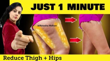 Don't Jog Or Run ! IF You Have FAT Hips & Thighs ! Do This 1 Min & Get Slim Legs