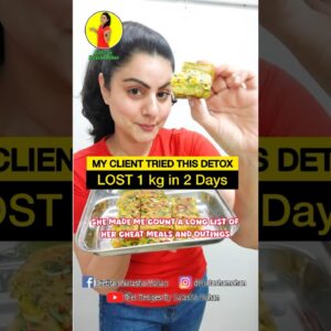 CHEAT MEAL KE BAAD DETOX TOH BANTA HAI #recipe #healthy #weightlossstory #healthydiet #healthyeating