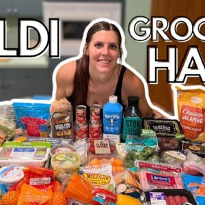 HEALTHY ALDI GROCERY HAUL | My Weight Loss Journey | WW (WeightWatchers) points, calories & macros