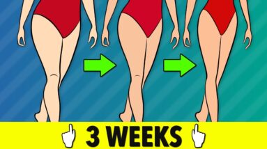 3 Week Thigh Fat Burning Exercises for Women at Home - Tone and slim