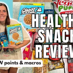 HEALTHY SNACK REVIEW | Trying New Healthy Snacks | WW (WeightWatchers) Points/Calories/Macros