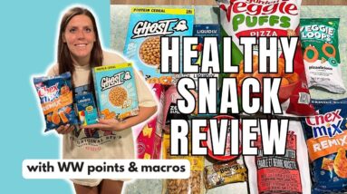 HEALTHY SNACK REVIEW | Trying New Healthy Snacks | WW (WeightWatchers) Points/Calories/Macros