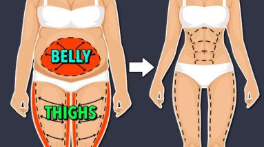 Lose Belly Fat + Thigh Fat in 2 Weeks - Home Workout