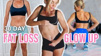 My 30 Day Fat Loss *GLOW UP * | what I eat + how I train to change my body.