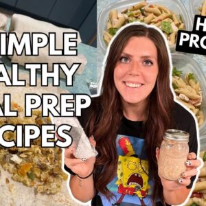 3 LOW POINT SIMPLE MEAL PREP RECIPES | Prepping Healthy Meals for Husband's Lunches | WeightWatchers
