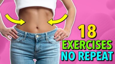 18 Abs Exercises for Belly Fat Loss – No Repeats